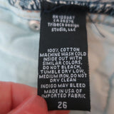 Nili Lotan Straight Leg Jeans Classic Wash Denim Size 26 NEW