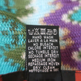 Missoni Fringe Scarf Blue/Purple Viscose Zig Zag Knit