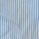 Brioni Button Down Dress Shirt Blue/White Striped Cotton Size 42-16 1/2