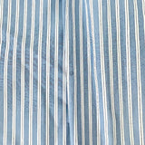 Brioni Button Down Dress Shirt Blue/White Striped Cotton Size 42-16 1/2