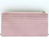Christian Dior Flat Zip Wallet Blush Leather Handbag Insert