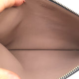 Christian Dior Wristlet Pouch Navy Leather Small Clutch