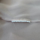 Christian Dior Tie Neck Mini Dress Blush Chiffon Size 44 Long Sleeve Tunic