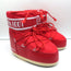 Moon Boot Icon Low Snowboots Red Nylon Size 6 NEW