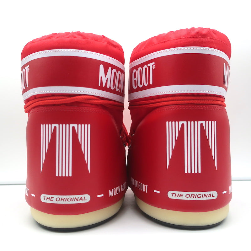 Moon Boot Icon Low Snowboots Red Nylon Size 6 NEW