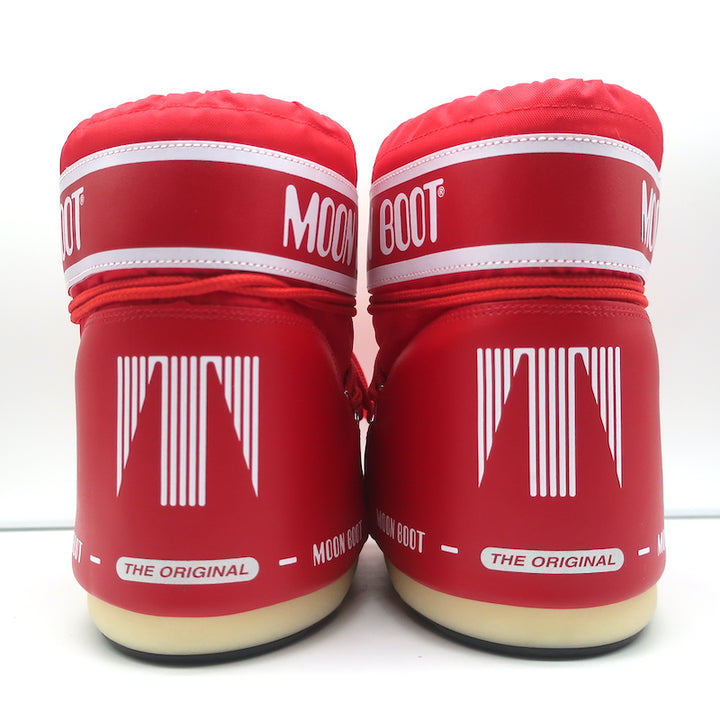 Moon Boot Icon Low Snowboots Red Nylon Size 6 NEW