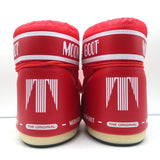 Moon Boot Icon Low Snowboots Red Nylon Size 6 NEW