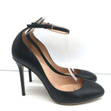 Valentino Tango Ankle Strap Pumps Black Leather Size 41