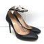 Valentino Tango Ankle Strap Pumps Black Leather Size 41