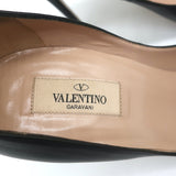 Valentino Tango Ankle Strap Pumps Black Leather Size 41