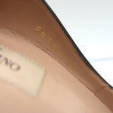 Valentino Tango Ankle Strap Pumps Black Leather Size 41