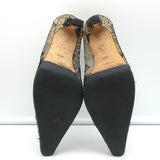 Rene Caovilla Lace Pumps Black Size 36.5 Pointed Toe Heels