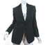 Giorgio Armani Classico Velvet-Collar Blazer Black Wool Crepe Size 40