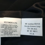 Giorgio Armani Classico Velvet-Collar Blazer Black Wool Crepe Size 40