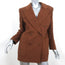 Escada by Margaretha Ley Double Breasted Blazer Jacket Brown Wool-Angora Size 36
