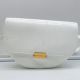 Wandler Anna Belt Bag White Patent Leather Small Crossbody