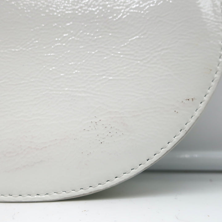 Wandler Anna Belt Bag White Patent Leather Small Crossbody