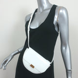 Wandler Anna Belt Bag White Patent Leather Small Crossbody