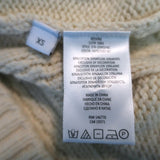 RE/DONE 50s V-Neck Cardigan Ivory Floral-Embroidered Knit Size Extra Small NEW