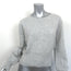 Crush Cashmere Frayed Wide Sleeve Sweater Heather Gray Size 1 NEW