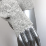Crush Cashmere Frayed Wide Sleeve Sweater Heather Gray Size 1 NEW