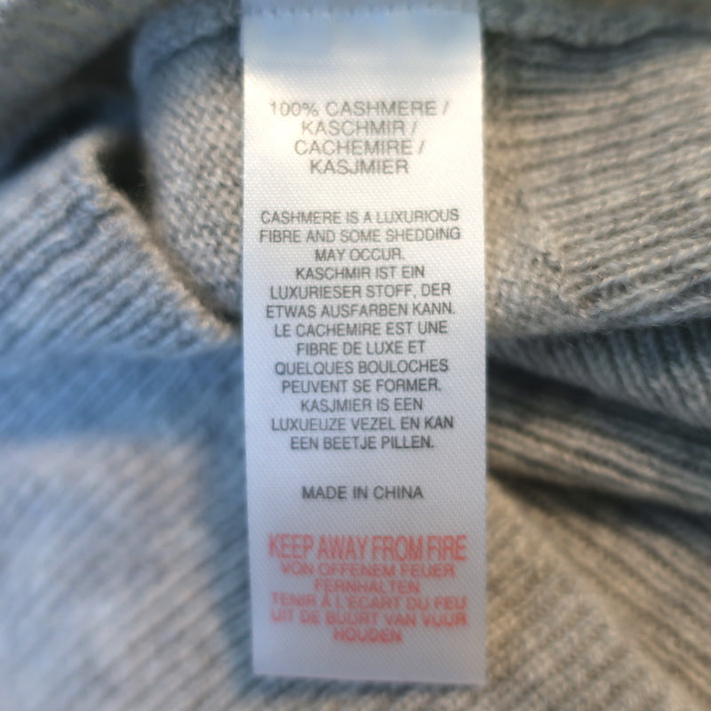 Crush Cashmere Frayed Wide Sleeve Sweater Heather Gray Size 1 NEW