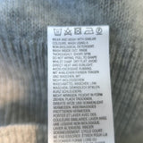 Crush Cashmere Frayed Wide Sleeve Sweater Heather Gray Size 1 NEW