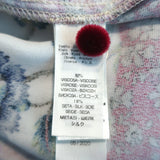 Forte_Forte Patchwork Wrap Dress Floral Print Velvet Size 0 Long Sleeve Mini