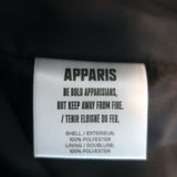 Apparis Tara Faux Shearling Jacket Black Size Medium Zip-Up Short Coat
