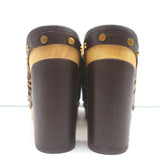 Veronica Beard Grita Clogs Tiger Print Calf Hair Size 10 High Heel Mules