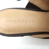 Veronica Beard Grita Clogs Tiger Print Calf Hair Size 10 High Heel Mules