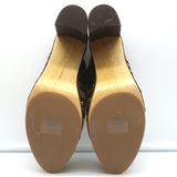 Veronica Beard Grita Clogs Tiger Print Calf Hair Size 10 High Heel Mules