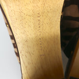 Veronica Beard Grita Clogs Tiger Print Calf Hair Size 10 High Heel Mules