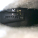 Jenni Kayne Canyon Shearling Ankle Boots Black Suede Size 41 Lace-Up Booties