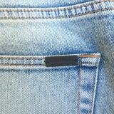 Saint Laurent High Waist Skinny Jeans Faded Blue Stretch Denim Size 25