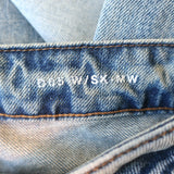 Saint Laurent High Waist Skinny Jeans Faded Blue Stretch Denim Size 25