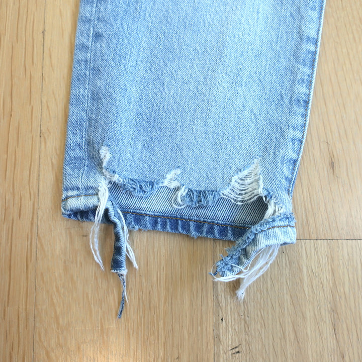 FRAME Le Original High Waist Jeans Clash Ripped Denim Size 25