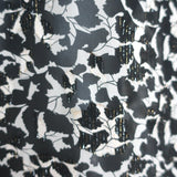 Isabel Marant Blouse Daws Black/White Metallic Fil Coupe Size 38 Long Sleeve Top