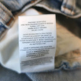 RE/DONE 90s High Rise Ankle Crop Jeans 60s Fade Destroyed Denim Size 25