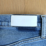 RE/DONE High Rise Ankle Crop Jeans Mid 90s Comfort Stretch Denim Size 25