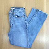 RE/DONE High Rise Ankle Crop Jeans Mid 90s Comfort Stretch Denim Size 25