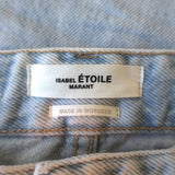 Isabel Marant Etoile High Waist Jeans Light Wash Denim Size 34
