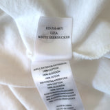 Rails Liza Seersucker Top White Cotton Size Medium Short Sleeve Tee