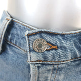 RE/DONE High Rise Ankle Crop Jeans Mid 90s Blue Stretch Denim Size 29