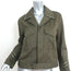Zadig & Voltaire Crystal-Embellished Military Jacket Kalen Olive Size Medium