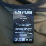 Zadig & Voltaire Crystal-Embellished Military Jacket Kalen Olive Size Medium