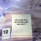 Ulla Johnson Top Ida Lilac Floral Print Size 10 Flutter Sleeve Blouse