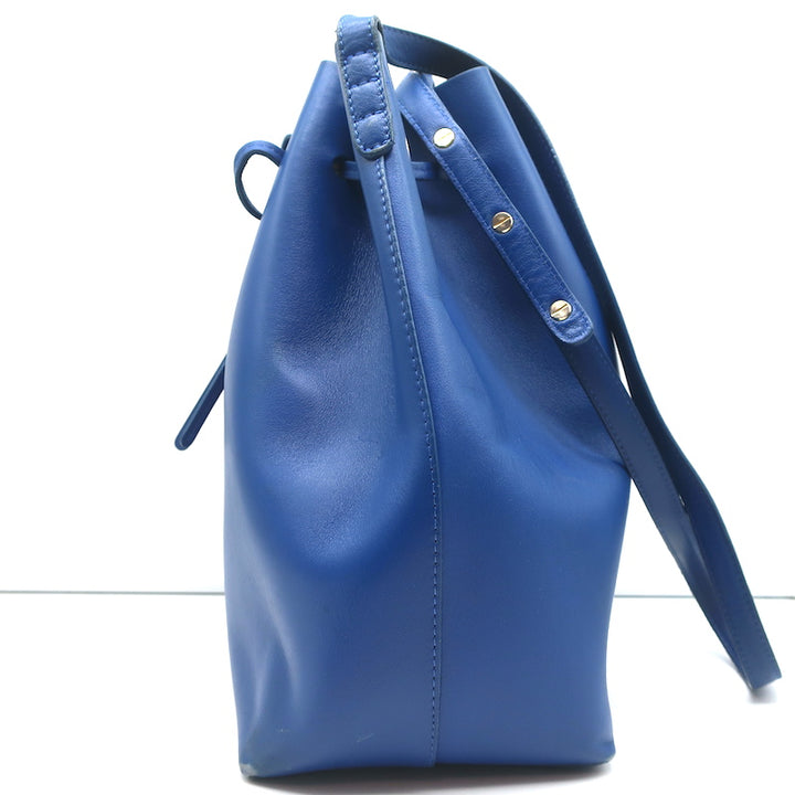 Mansur Gavriel Bucket Bag Royal Blue Leather Crossbody Bag
