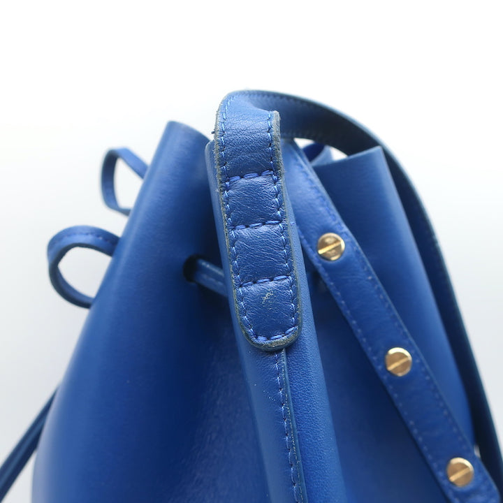 Mansur Gavriel Bucket Bag Royal Blue Leather Crossbody Bag