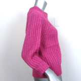 3.1 Phillip Lim Sweater Pink Wool-Alpaca Ribbed Knit Size Small 3/4 Sleeve